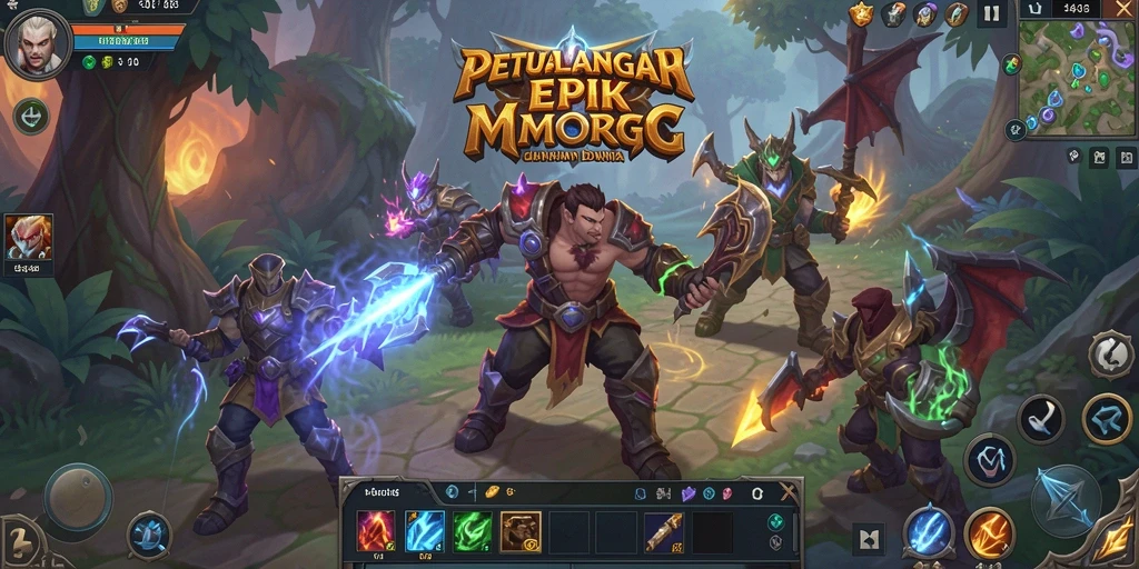 Tangkapan layar gameplay 3446 yang menampilkan aksi pertarungan seru dalam MMORPG.