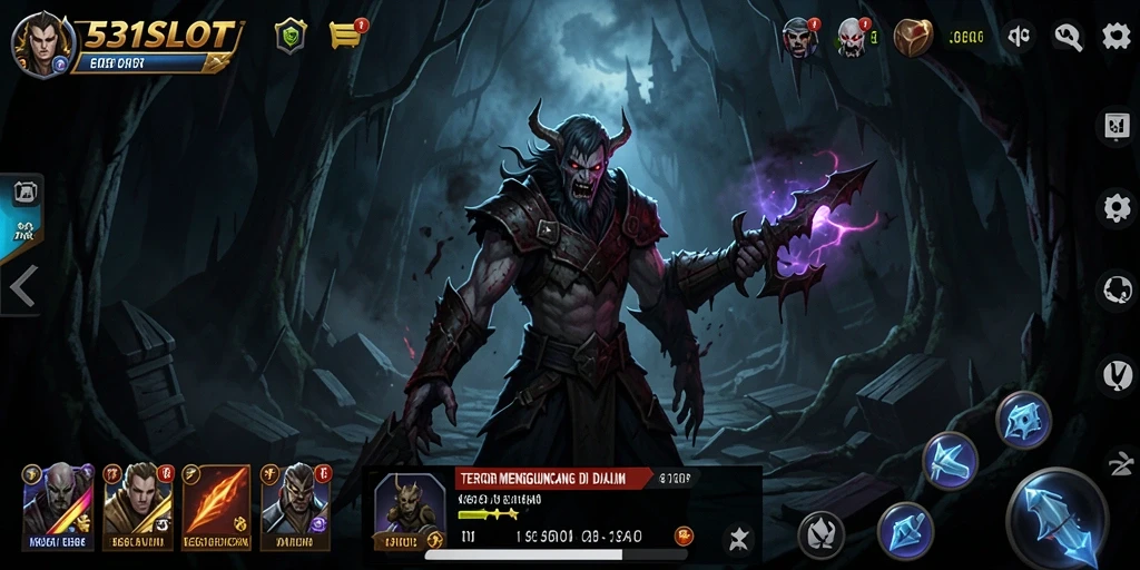Gameplay menegangkan 531SLOT dengan elemen horor yang mencekam.