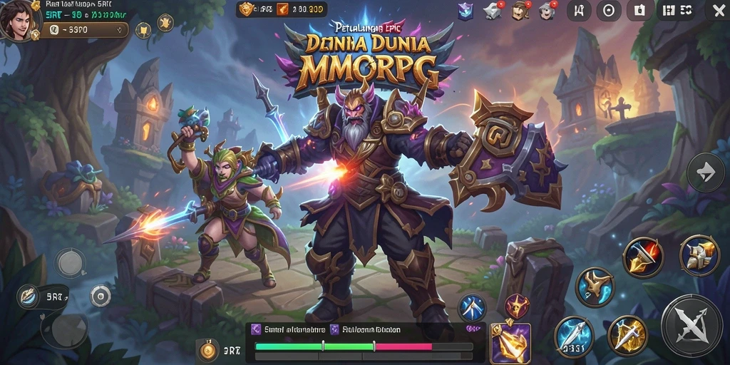 Tangkapan layar dari gameplay MMORPG yang mendebarkan di 5RT.