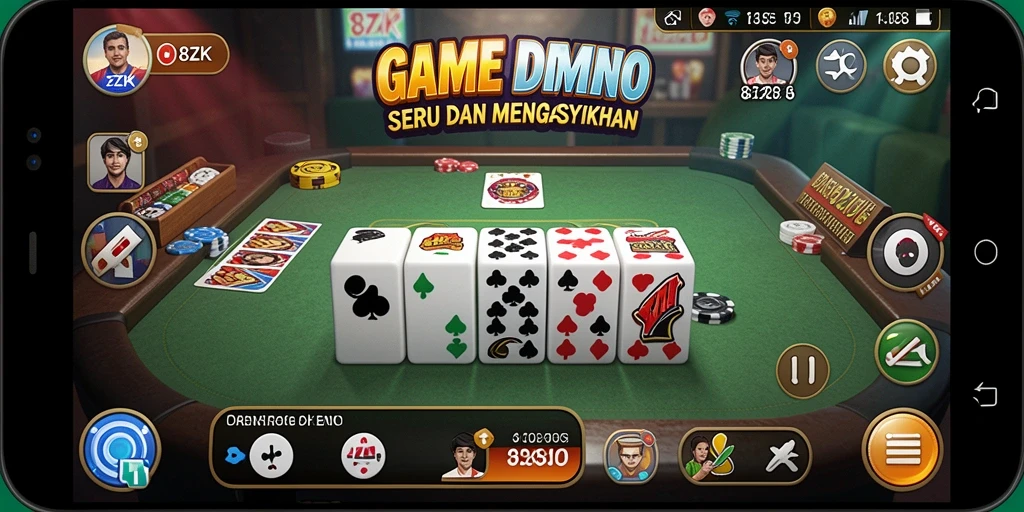 Tampilan gameplay seru dalam 8ZK dan interaksi pemain.