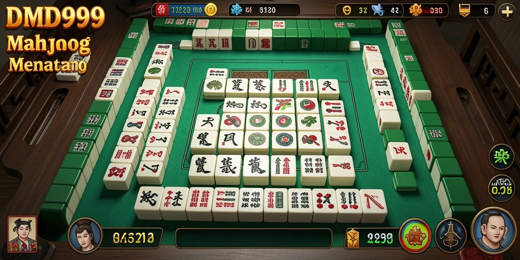 Screenshot gameplay DMD999 yang menampilkan aksi seru permainan Mahjong.