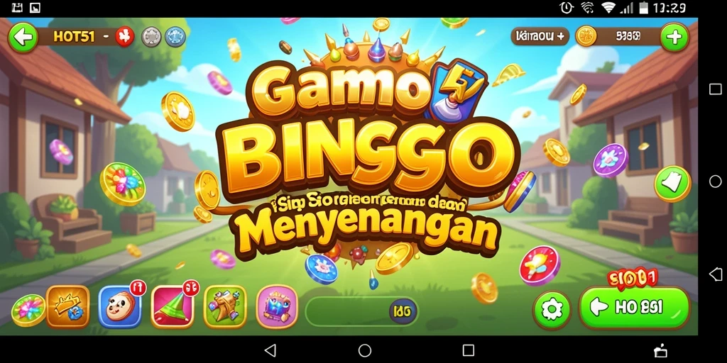 Tampilan gameplay seru dalam HOT51 saat bermain Bingo.