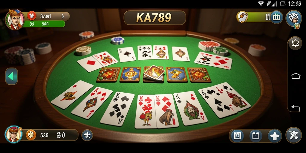 Tampilan gameplay seru KA789 dalam bermain Gaple.