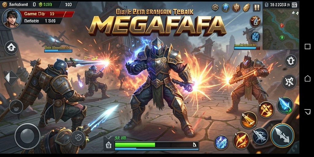 Tampilan menarik dari gameplay MEGAFAFA yang seru.