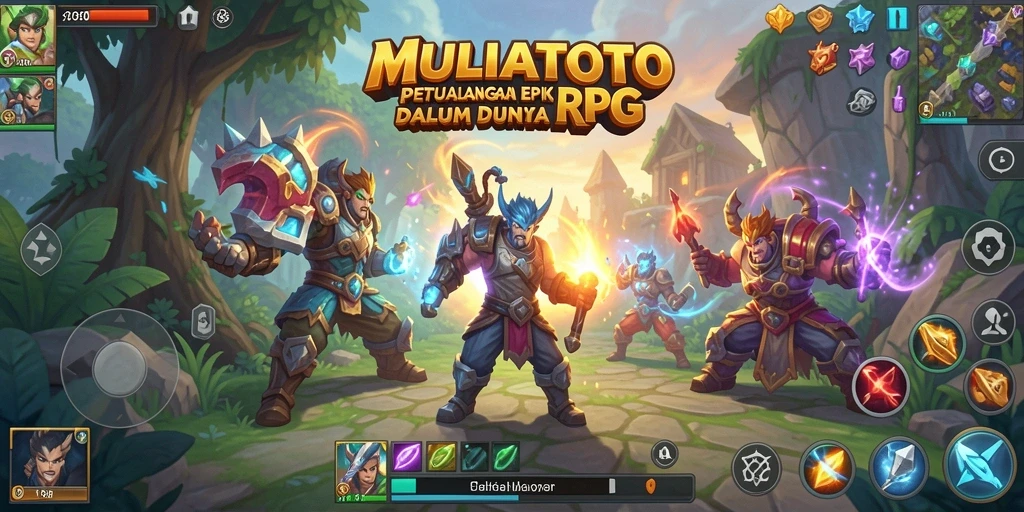 Tangkapan layar gameplay RPG MULIATOTO yang menawan.