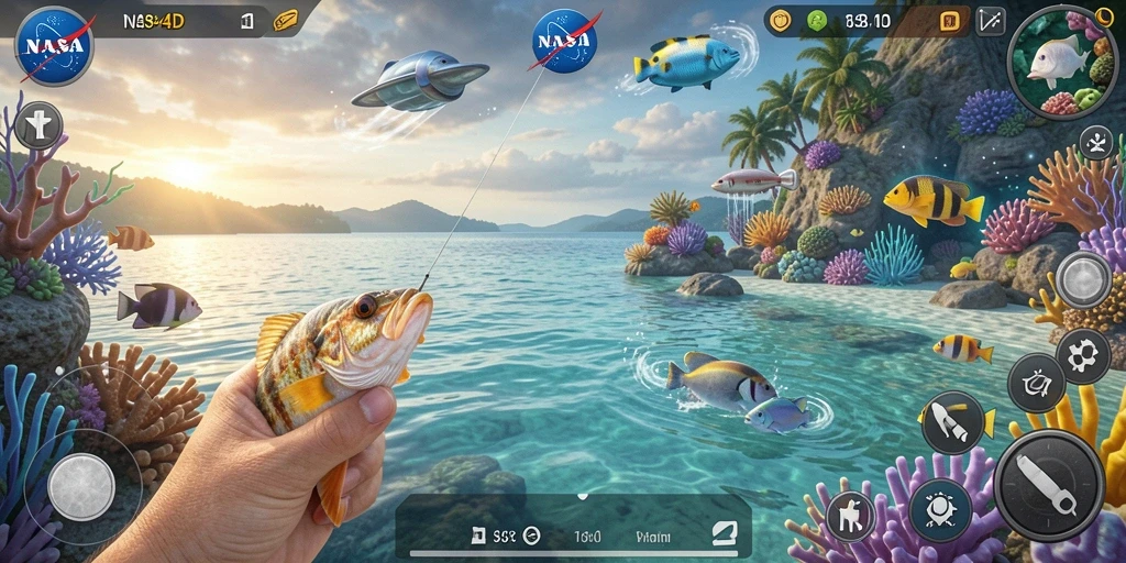 Tangkapan ikan besar dalam gameplay NASA4D yang mendebarkan.
