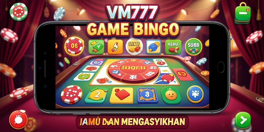 Tampilan gameplay seru Bingo di aplikasi VM777.
