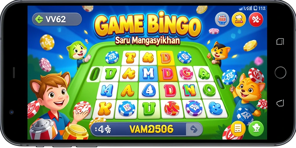 Tampilan gameplay VV62 menampilkan keseruan permainan Bingo.